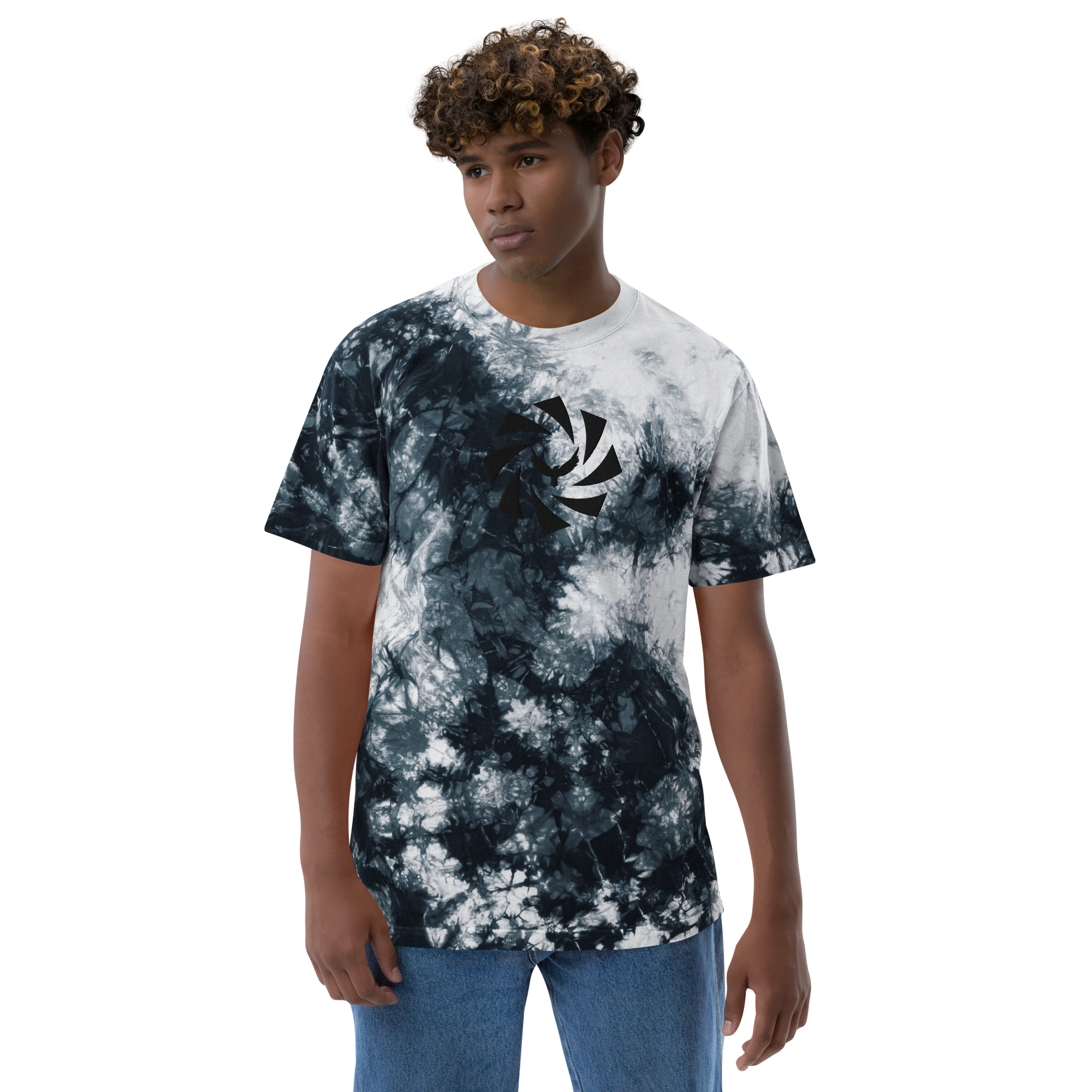 Raven & Aperture Oversized tie-dye t-shirt