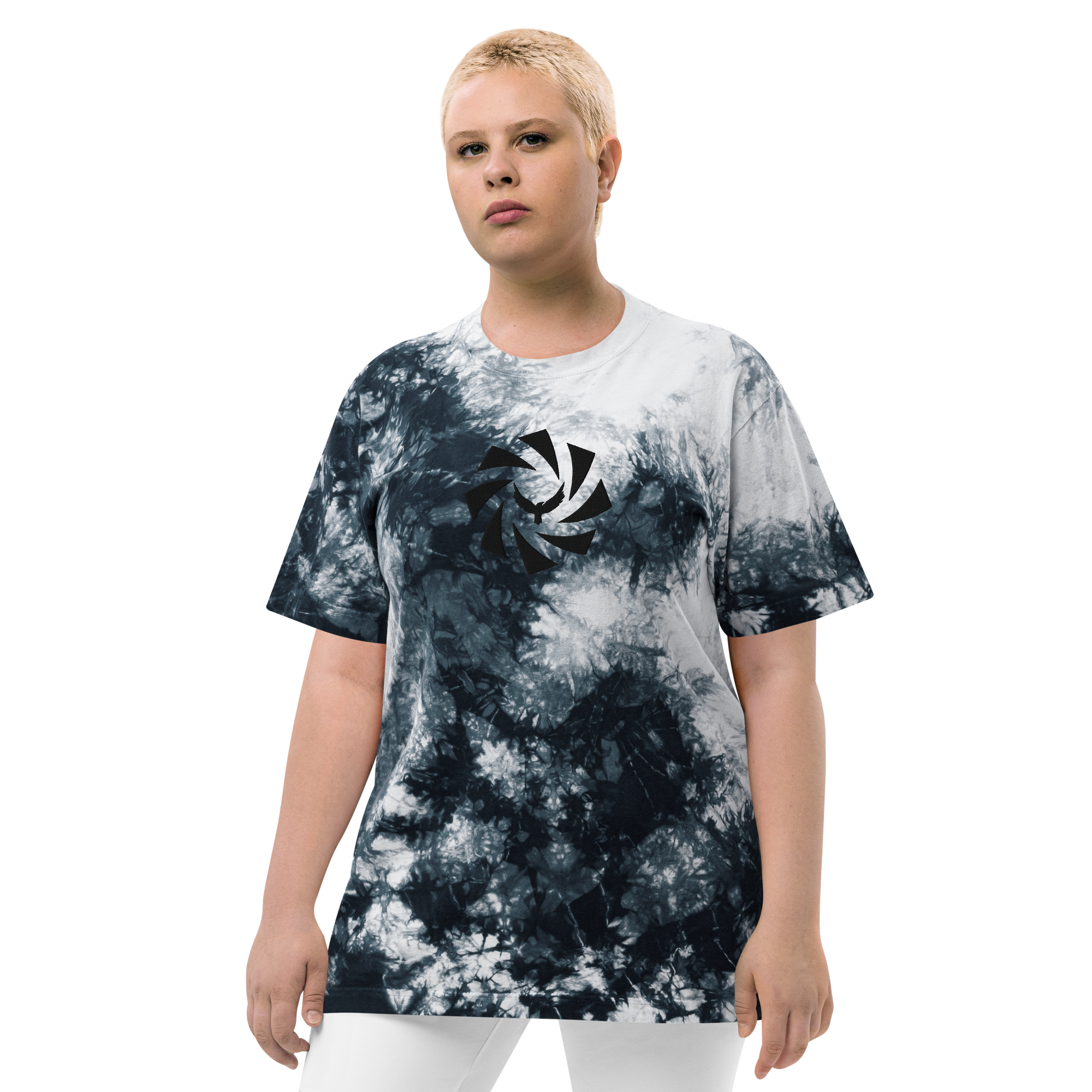 Raven & Aperture Oversized tie-dye t-shirt