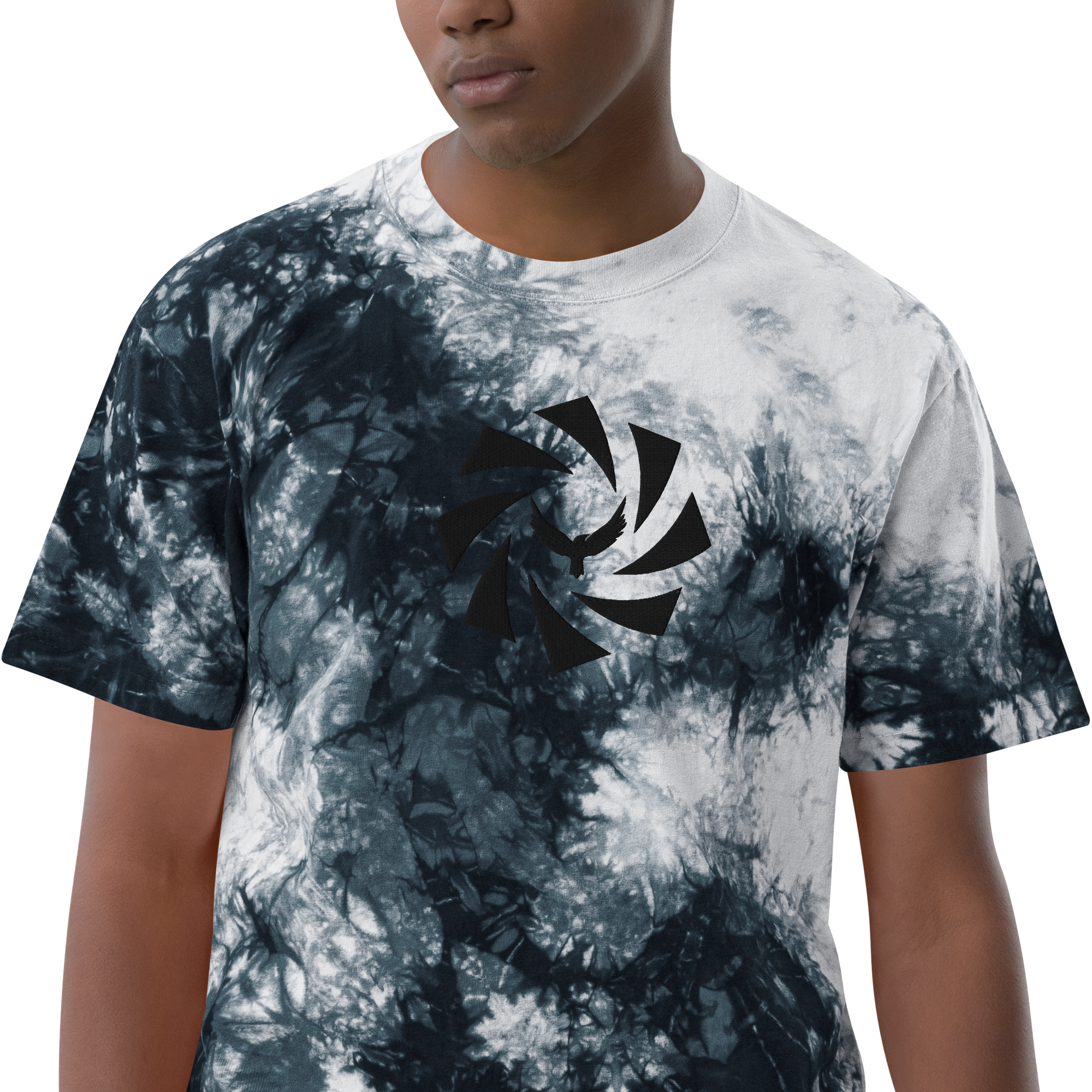 Raven & Aperture Oversized tie-dye t-shirt