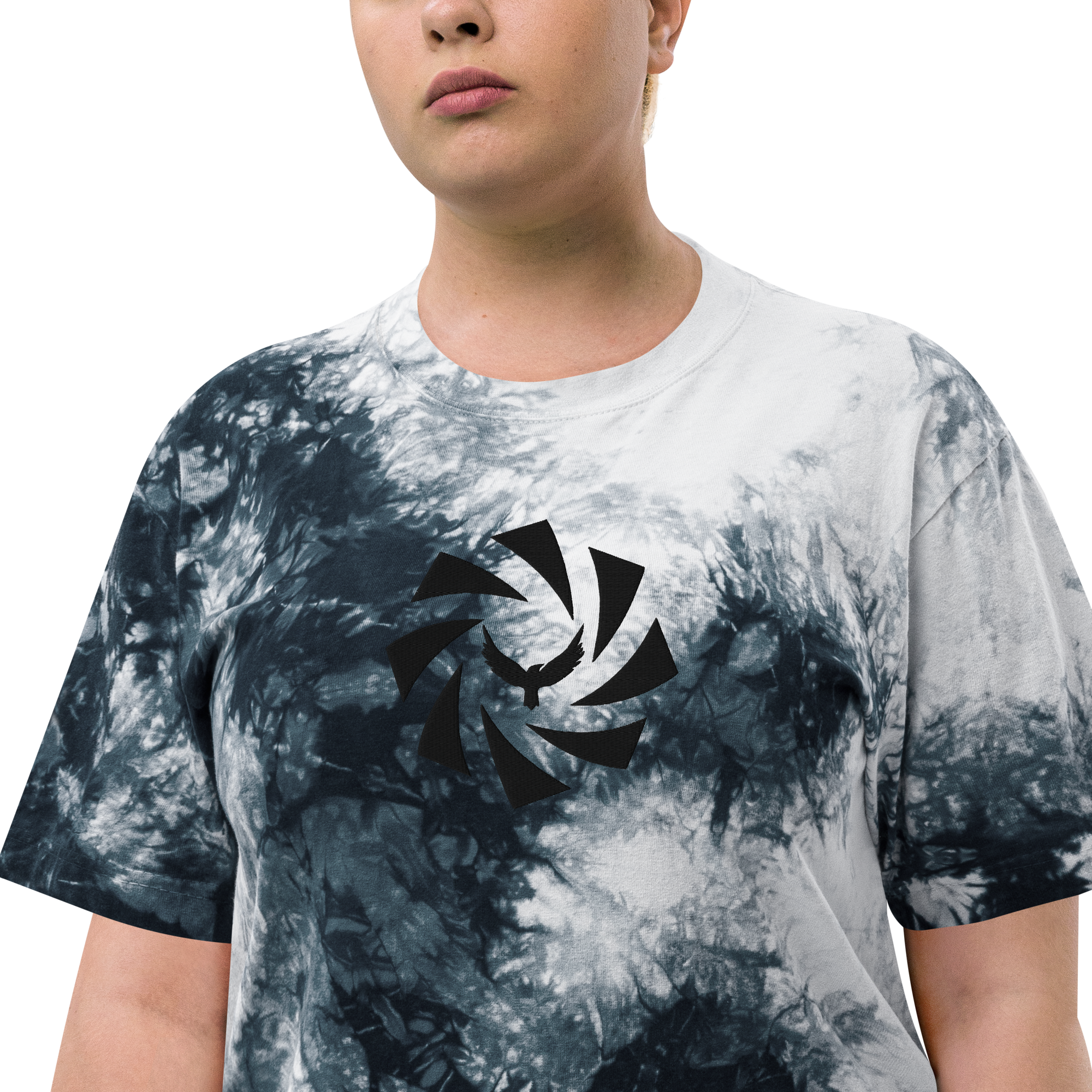 Raven & Aperture Oversized tie-dye t-shirt