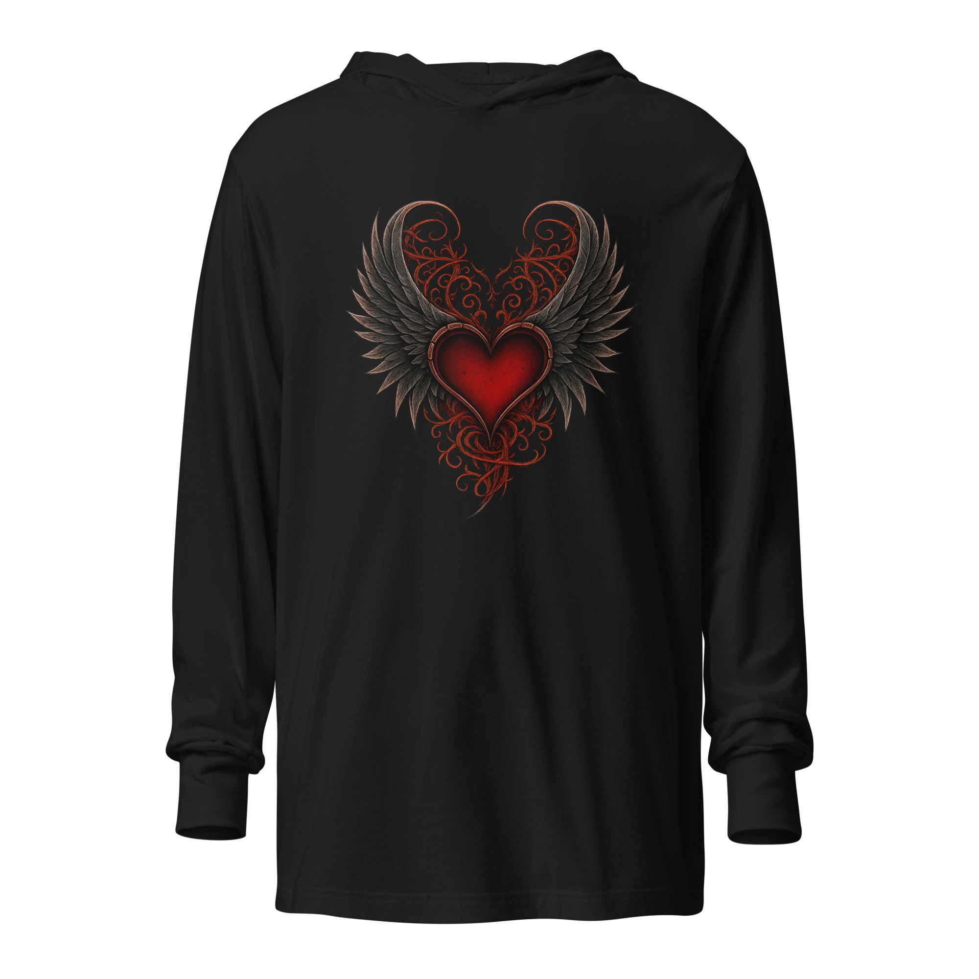 Heart of the Fallen Hooded Long-Sleeve Tee