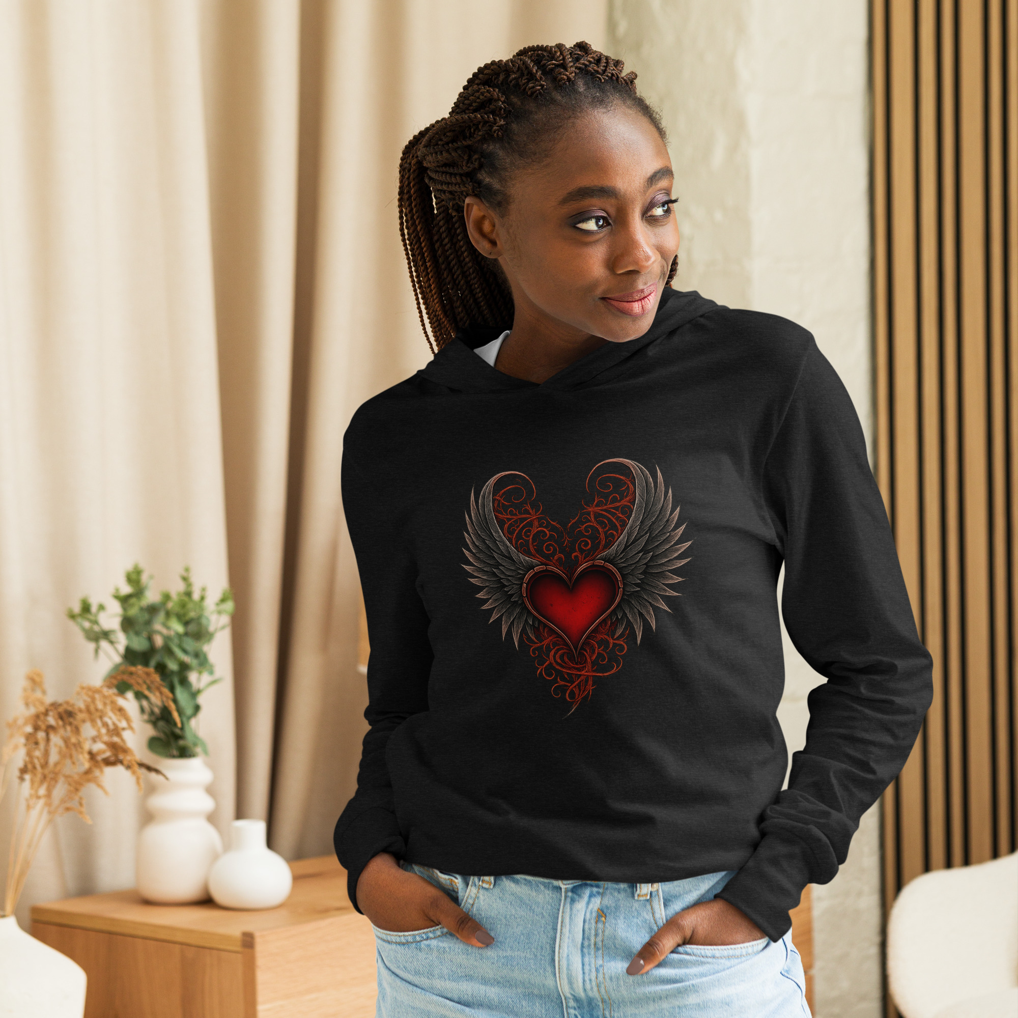 Heart of the Fallen Hooded Long-Sleeve Tee