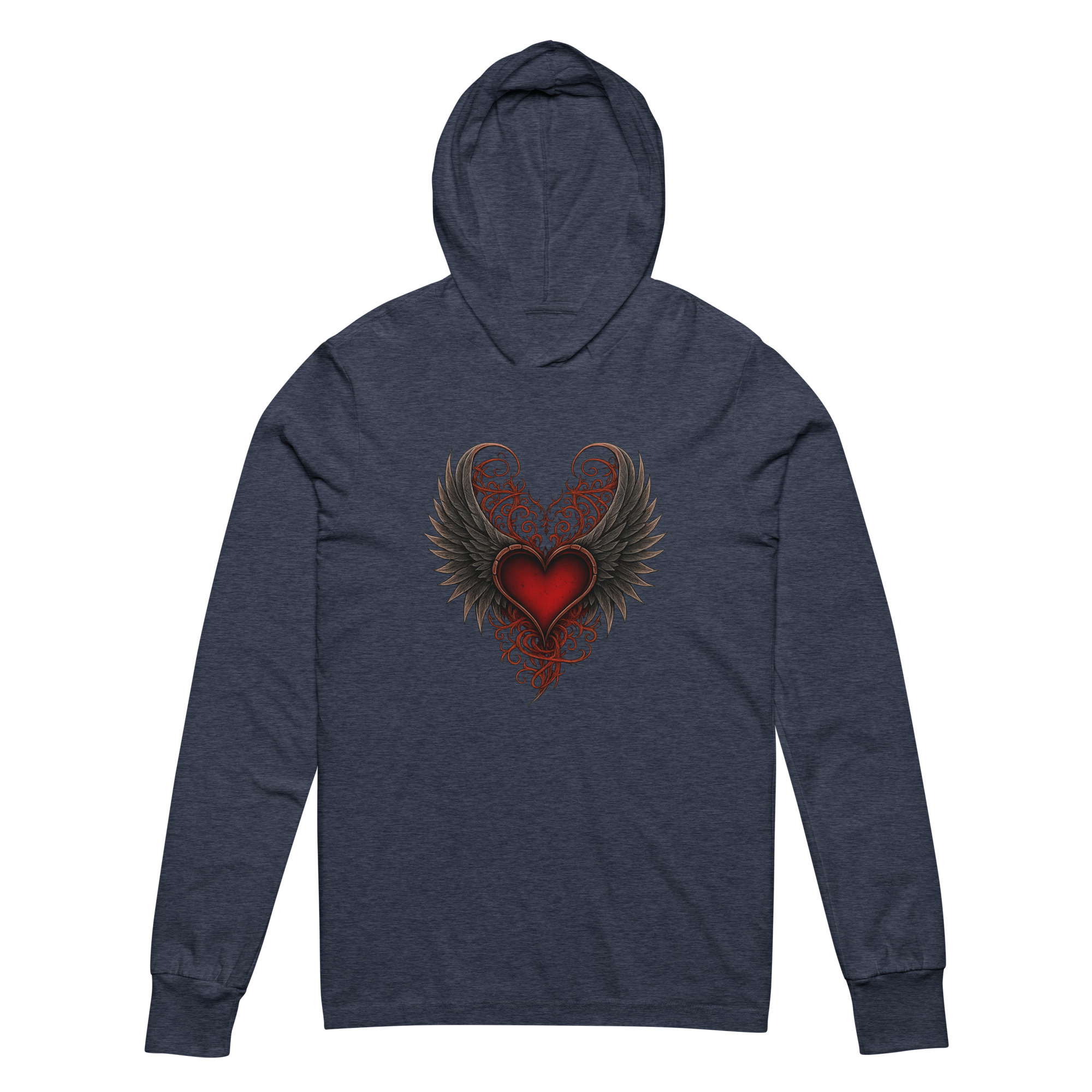 Heart of the Fallen Hooded Long-Sleeve Tee
