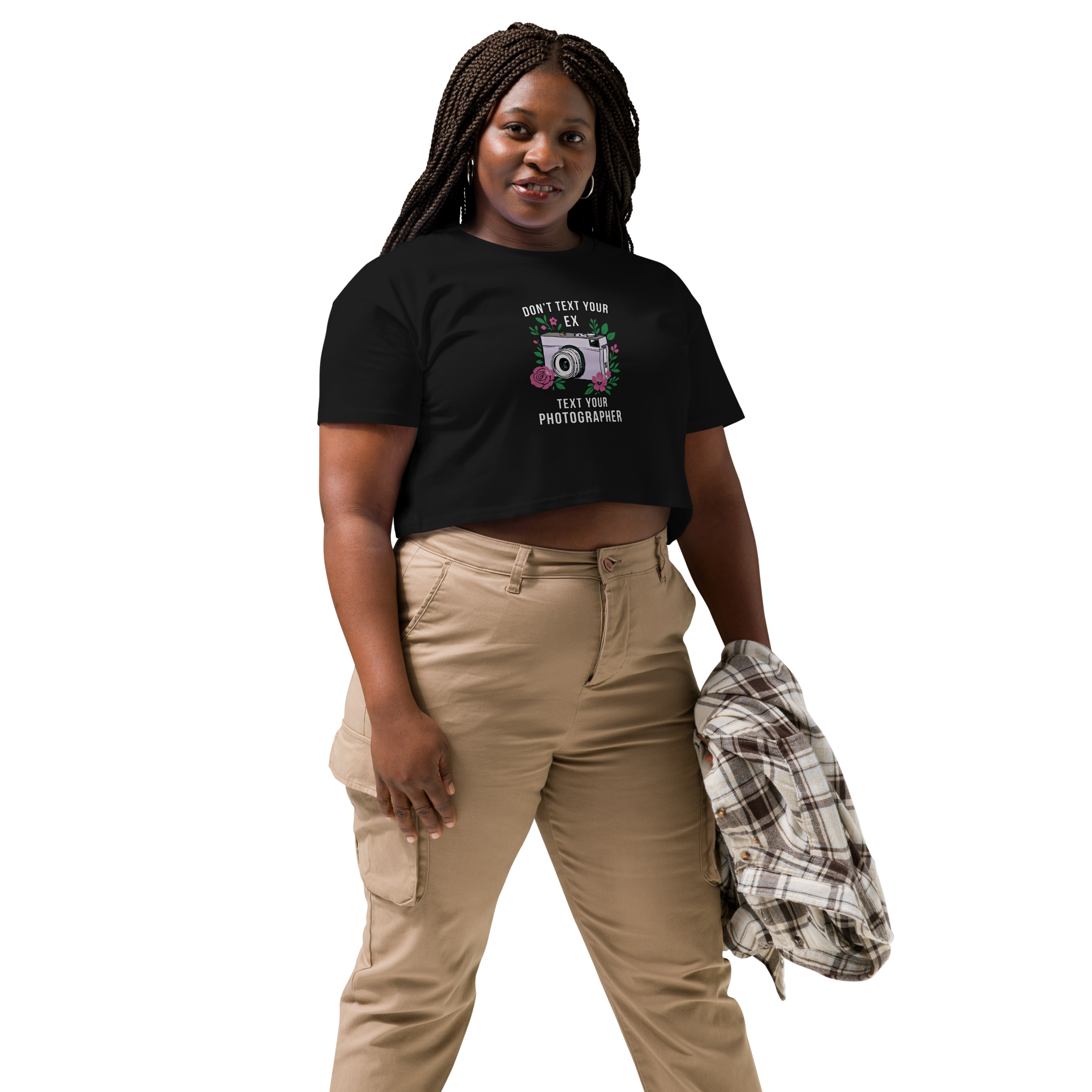 "Don't Text Your Ex" Women’s crop top