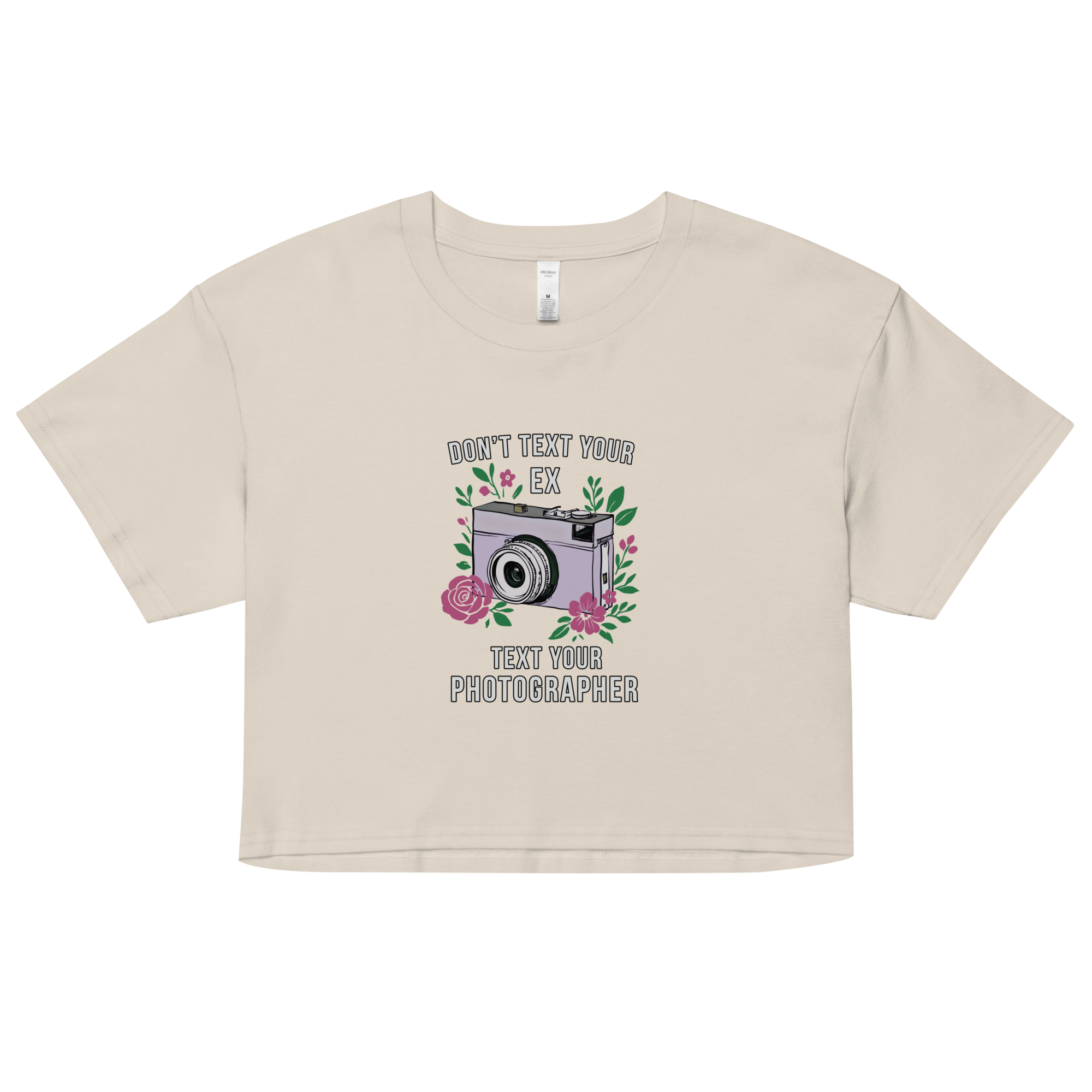 "Don't Text Your Ex" Women’s crop top