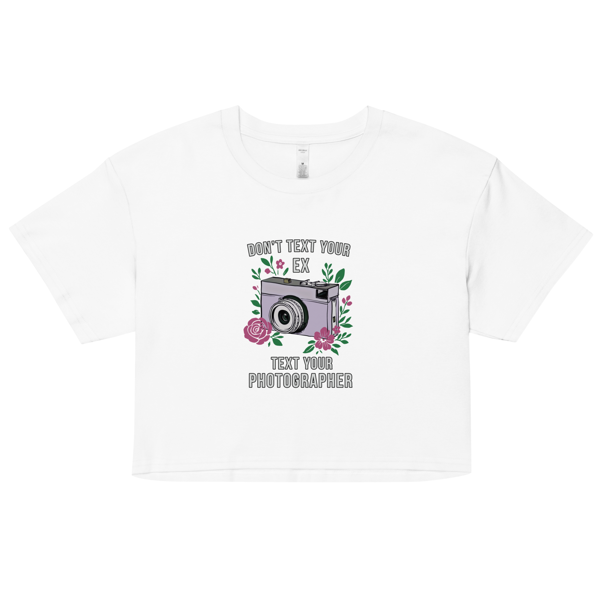 "Don't Text Your Ex" Women’s crop top